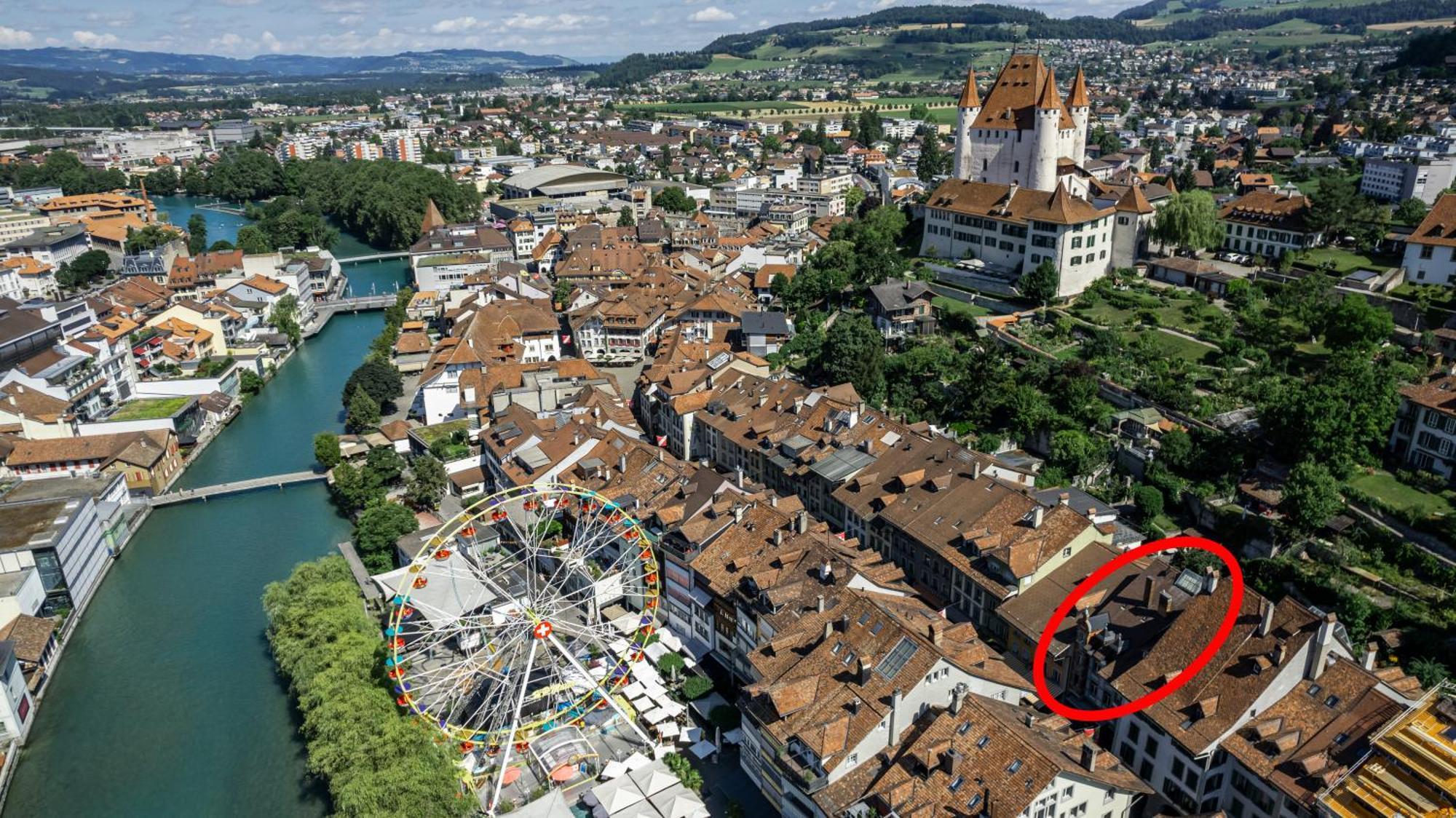 Historische Wohnung Im Herzen Der Thuner Altstadt Buitenkant foto